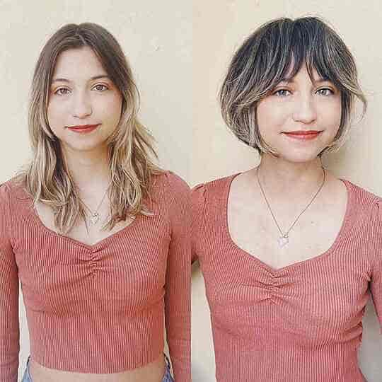 Short French Crop Layered Shag