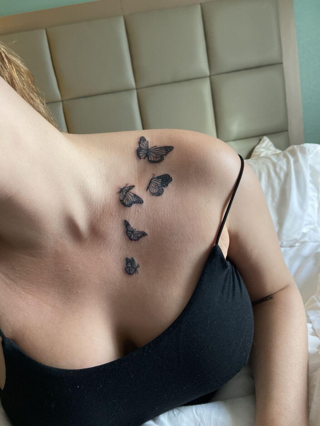 chest piece tattoos for women