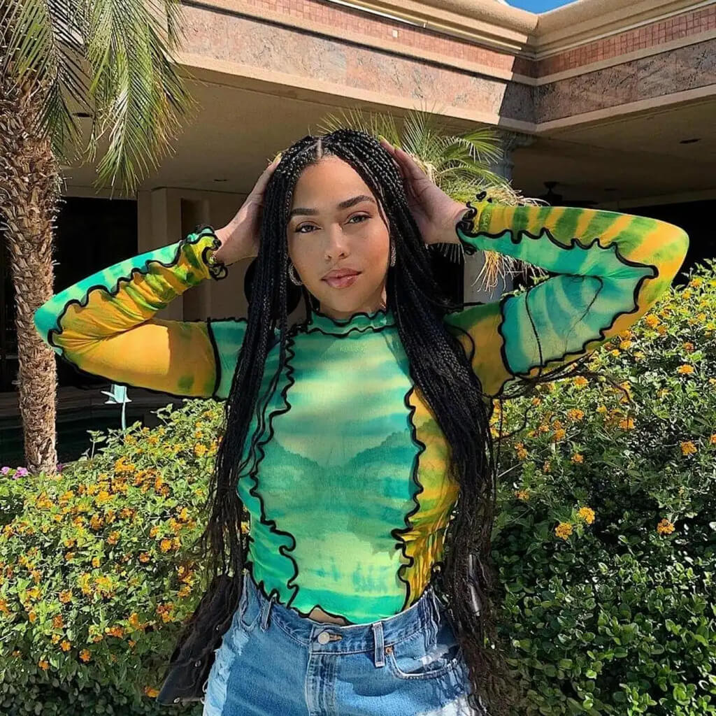 knotless braids with curls