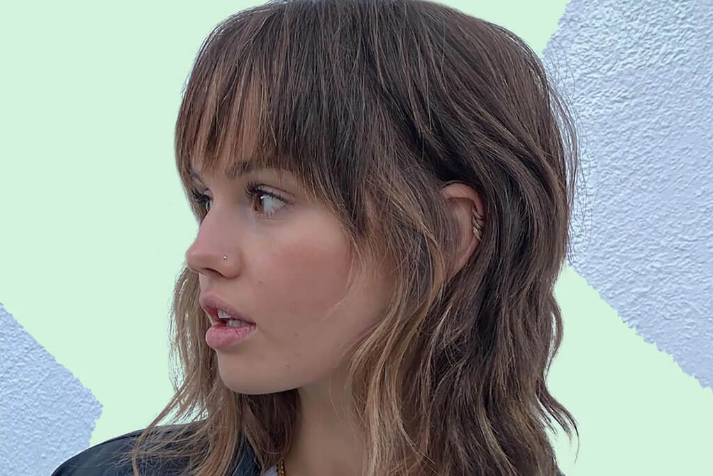 wolf cut long hair