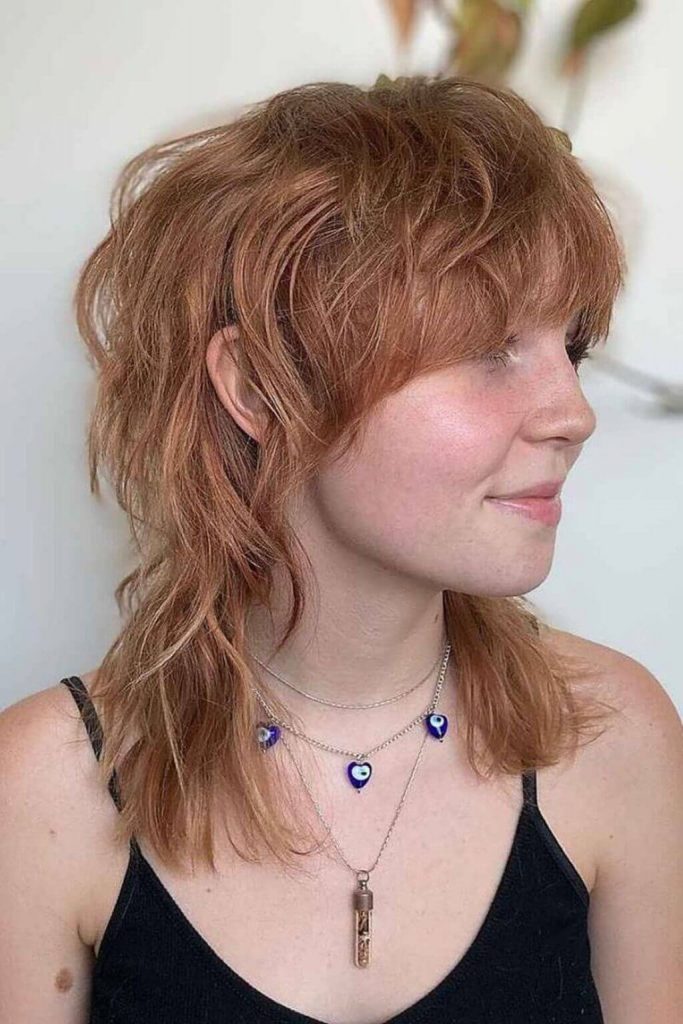 wolf cut long hair