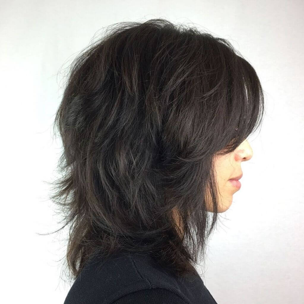 wolf cut long hair