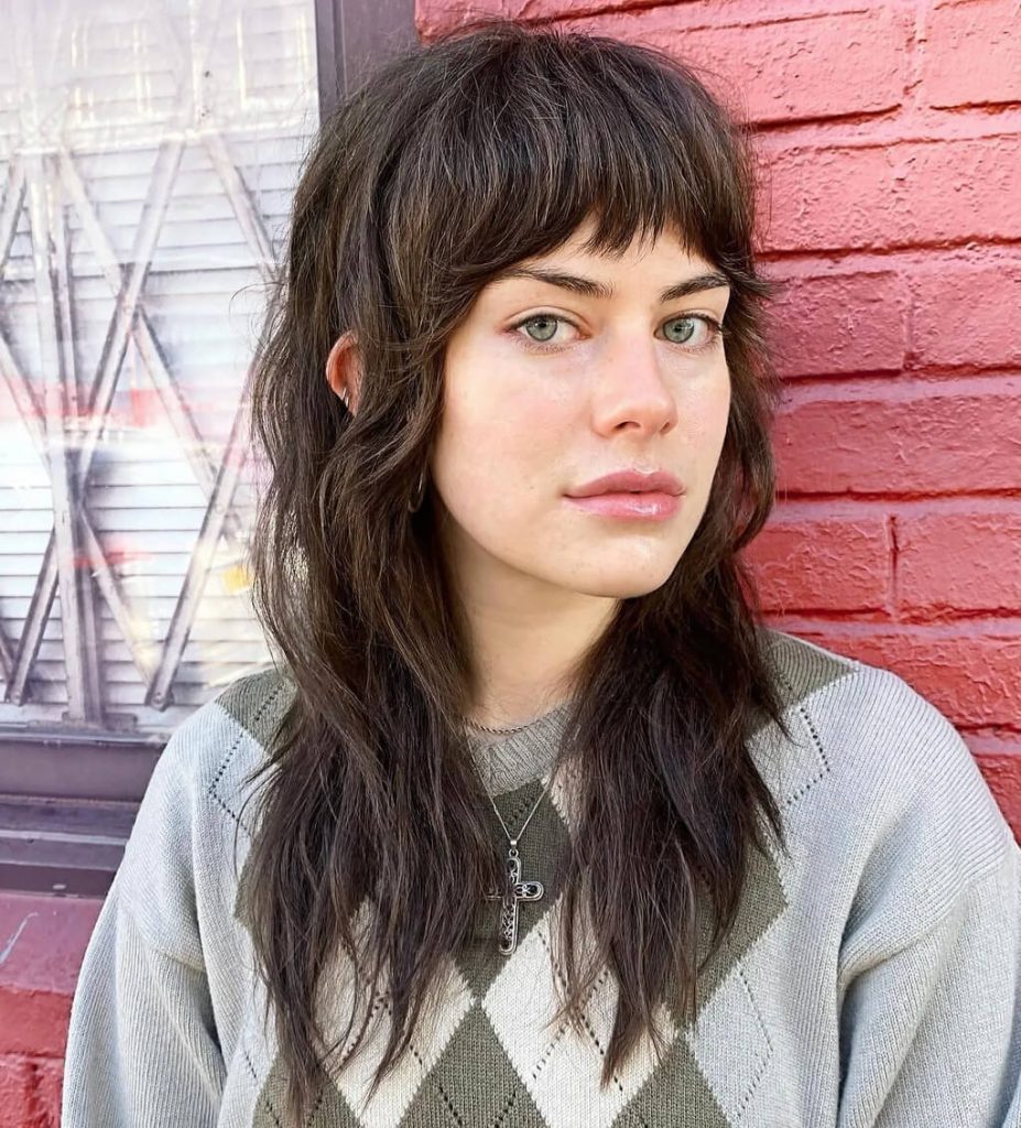wolf cut women