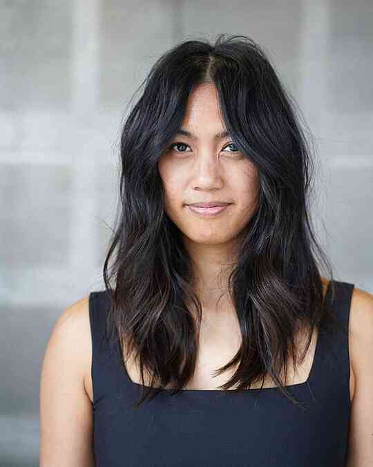 Wolf Cut with Middle Parting