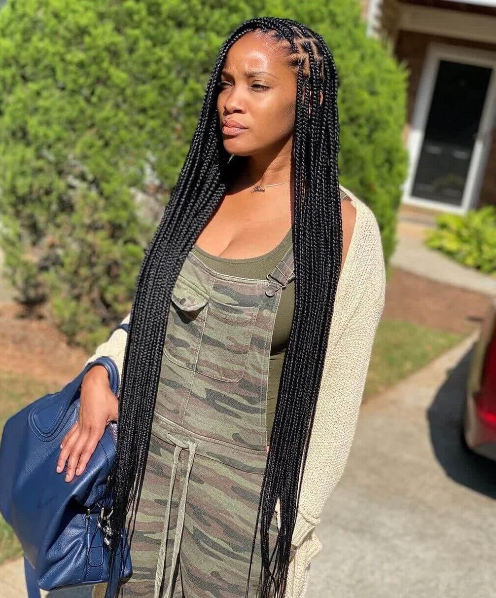 Extra Long Knotless Braids