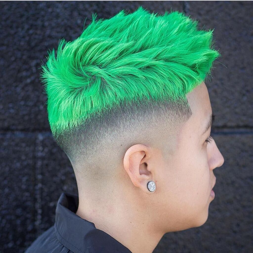 Undercut with Green Color