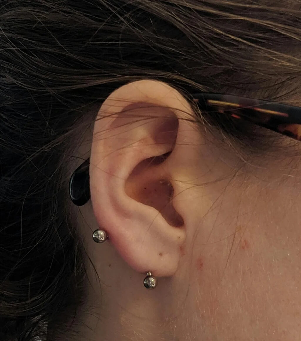 Transverse Lobe Piercing