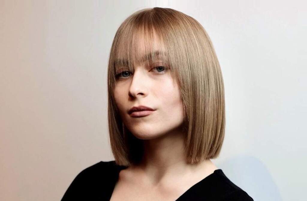Bouncy Bob With Blunt Bangs