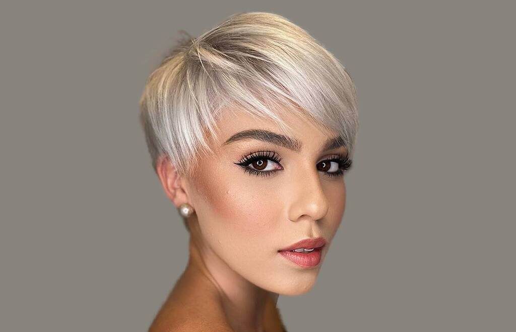 Tousled Pixie with Side-Swept Bangs
