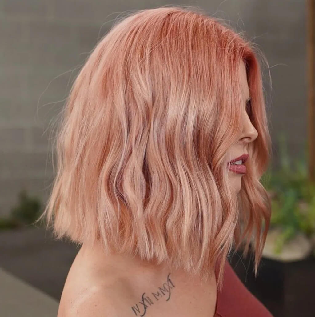 Reddish Blonde Bob