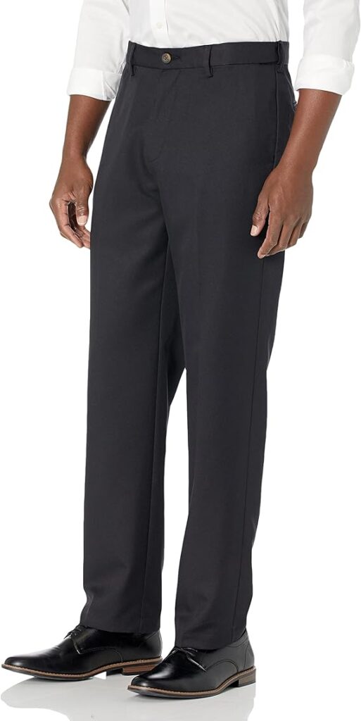 Amazon Essentials Mens Classic Fit Expandable Waist Flat Front Dress Pant