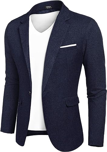 COOFANDY Men's Casual Suit Blazer Jackets Lightweight Sports Coats One Button