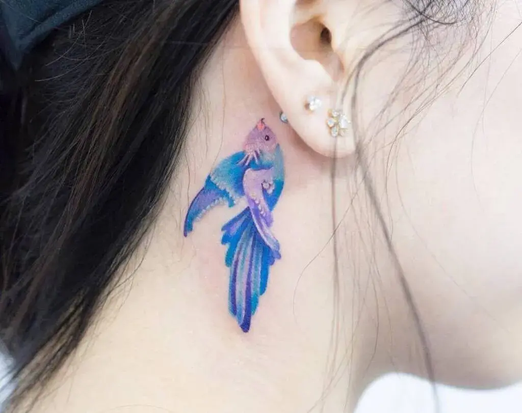 Fish Neck Tattoo