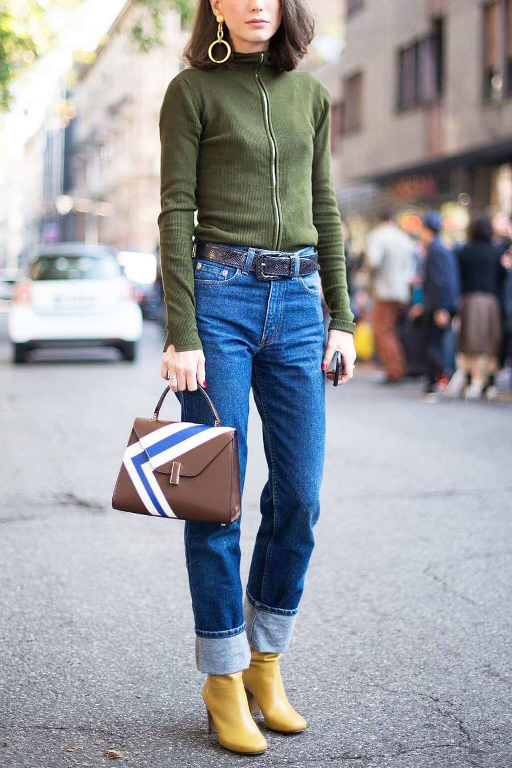 how to wear ankle boots with jeans