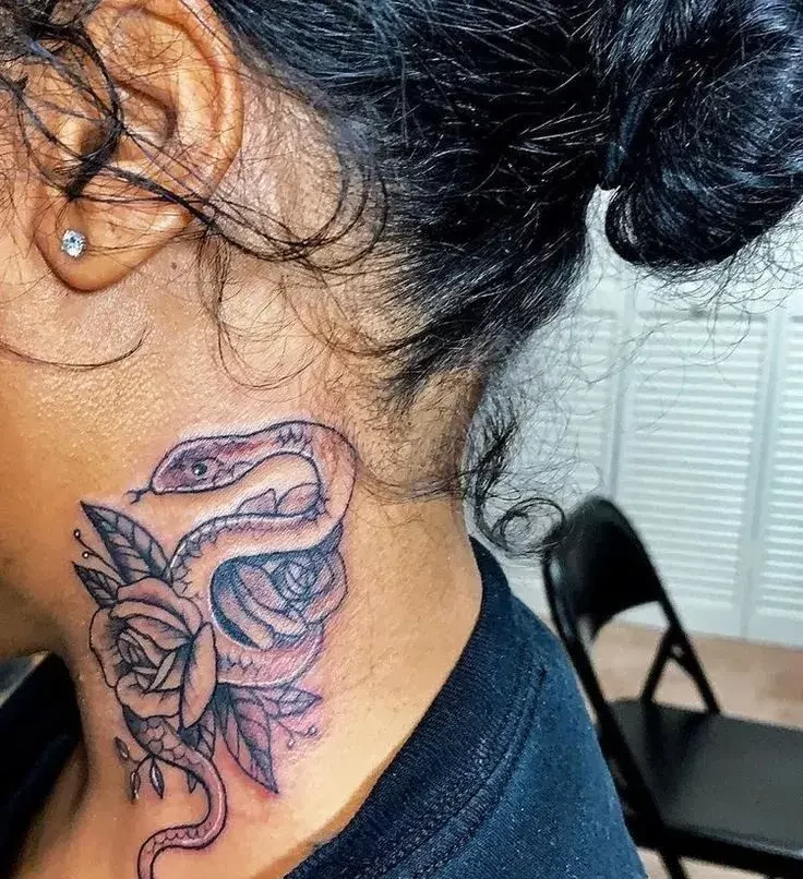 Snake in Rose