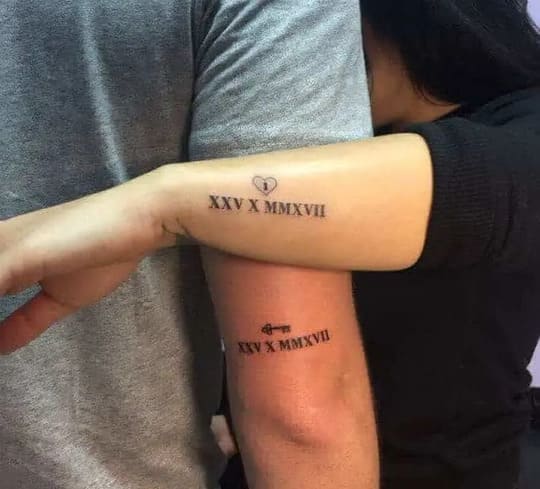 soulmate matching couple tattoos