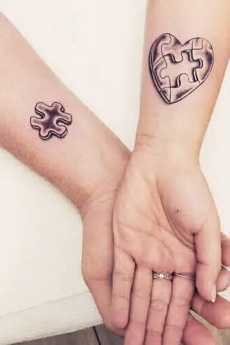 soulmate matching couple tattoos