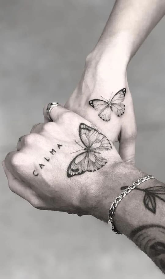 soulmate matching couple tattoos ideas