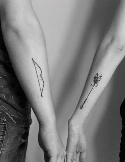 soulmate matching couple tattoos ideas