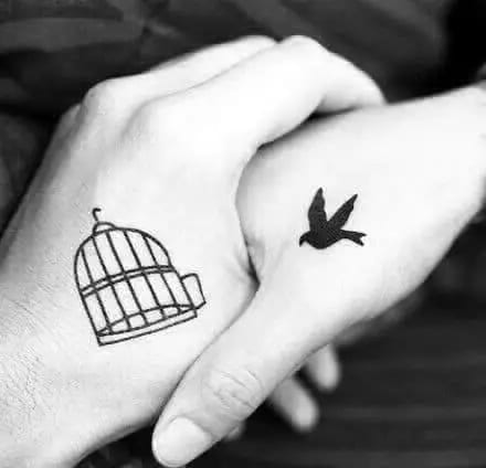soulmate matching couple tattoos ideas