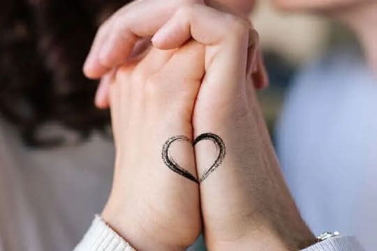 soulmate meaningful matching couple tattoos