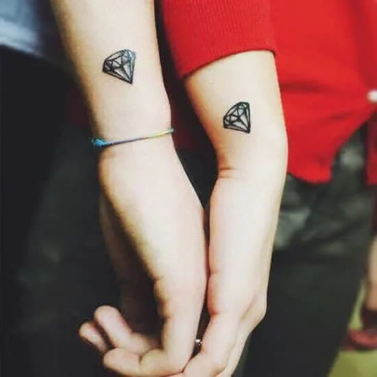 soulmate meaningful matching couple tattoos