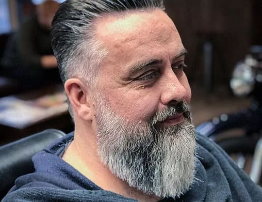 Long Faded Beard Style