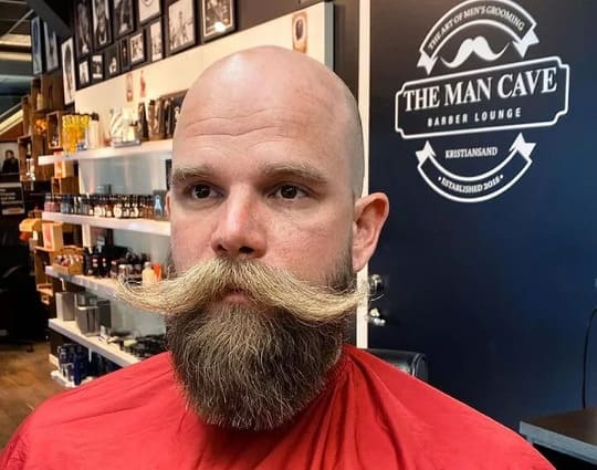 The Long Beard with Faded Sideburns