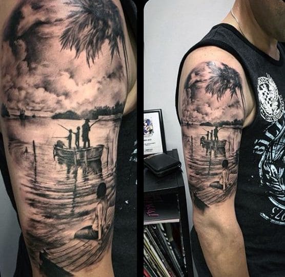 meaningful simple shoulder tattoos for guys