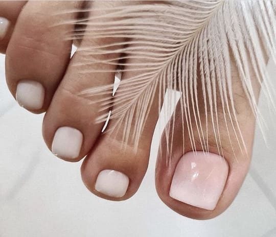 summer white toe nail designs