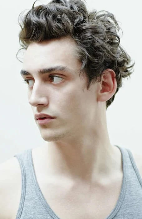 haircut for long curly hair men