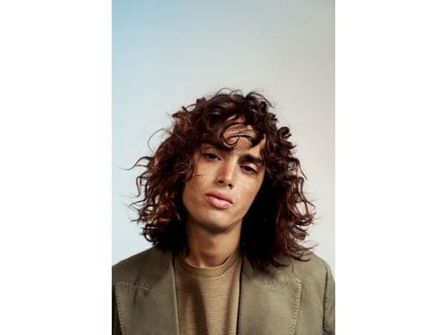 Long Curly Hair with Shoulder Length Hairstyle