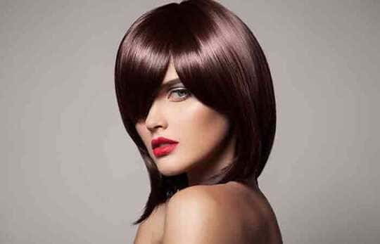Long bob Haircut + Side-Swept Bangs