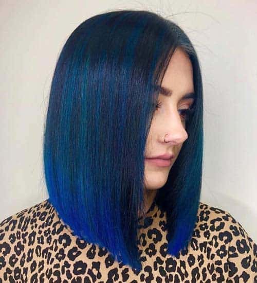Colorful Long Bob Haircut