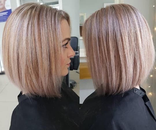 Graduated Long Bob Cut