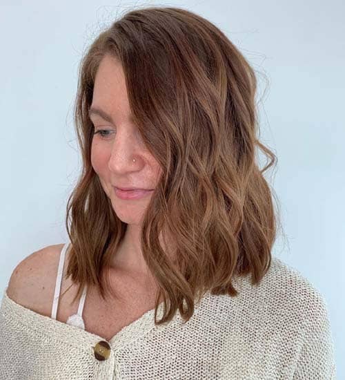 Modern Choppy Lob Cut