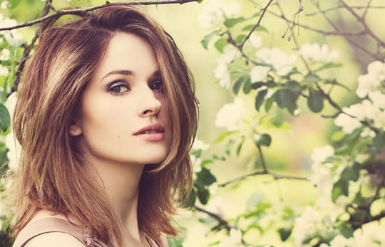 Highlighted Long Bob Hairstyle