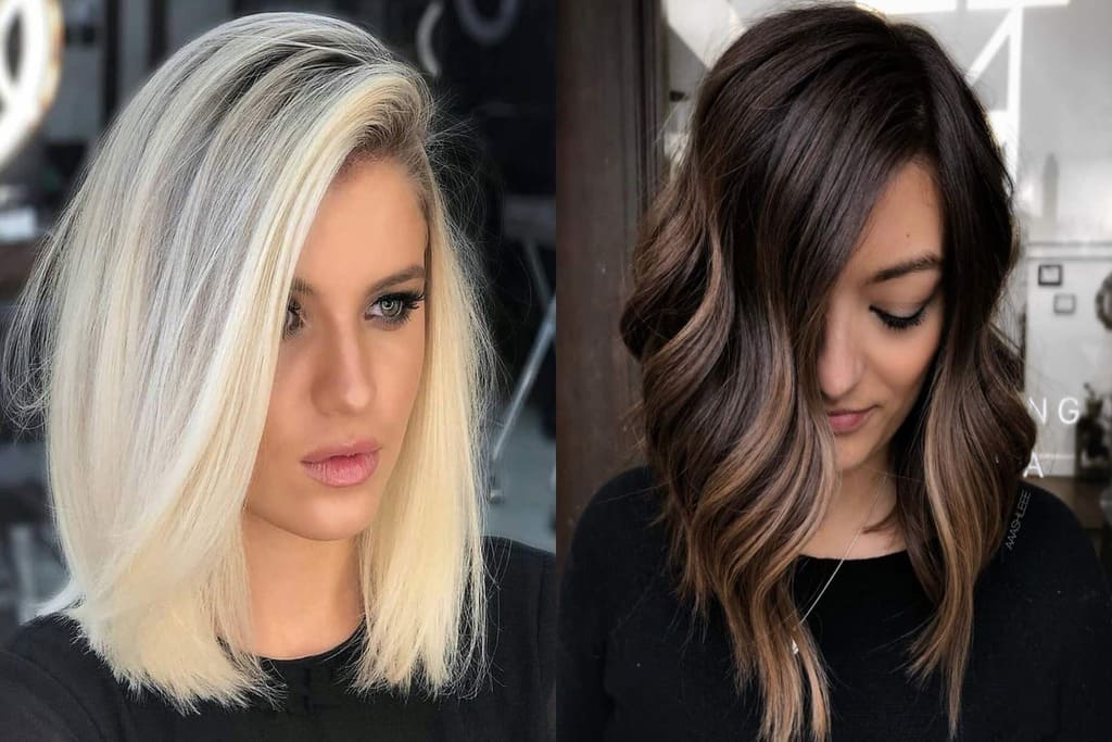 long bob with layers