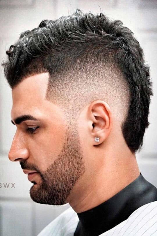 Burst Fade Mullet