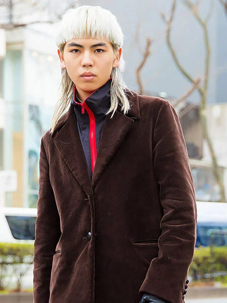 Mullet with Fringe Style
