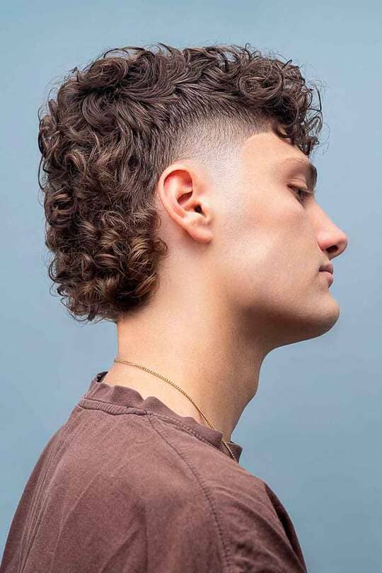 Curly Mullet Style