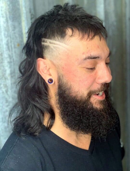 fade haircut mullet