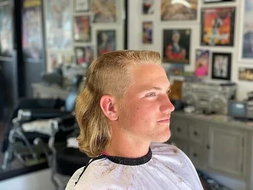 Flat Top Mullet Look