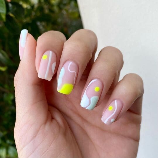 short natural nail designs