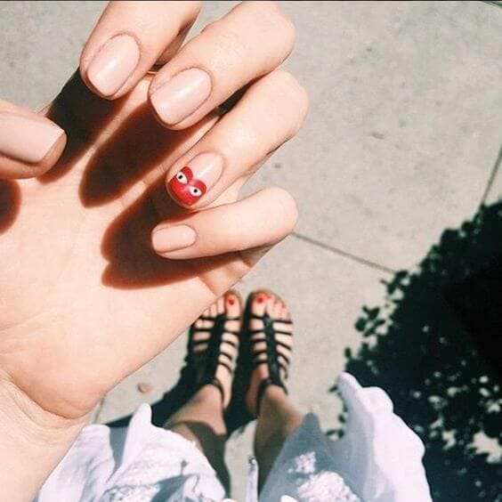 short natural nail designs
