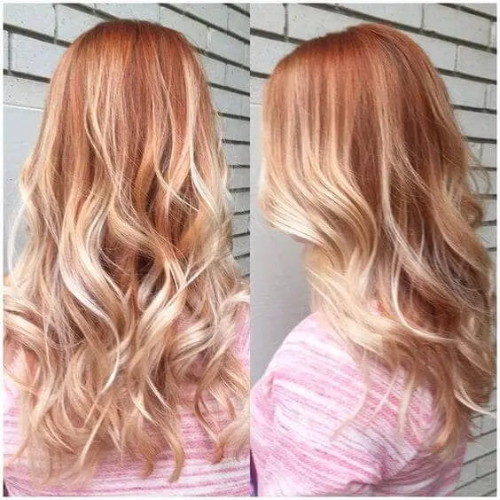 strawberry blonde hair color chart