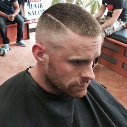 Short Hair with Hard Part
