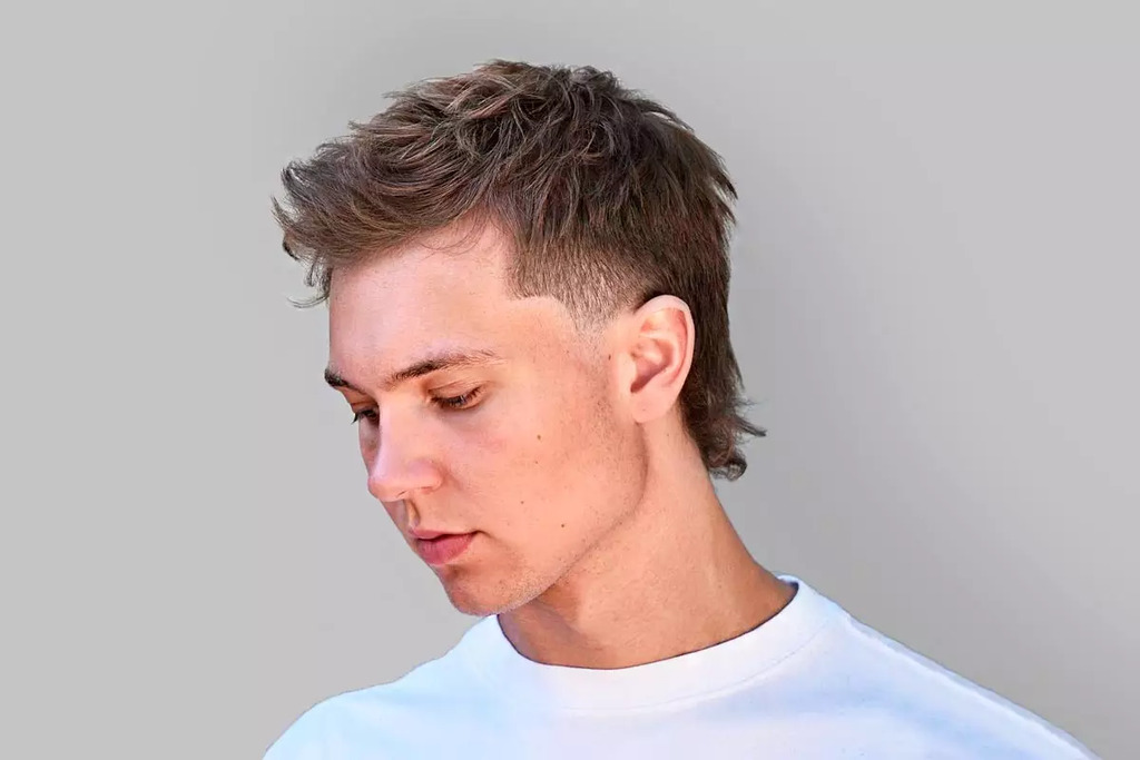 Short Mullet Vintage Short Haircuts for Men