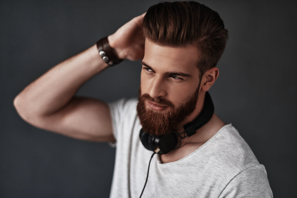 Mid Fade Haircut with Long Hair