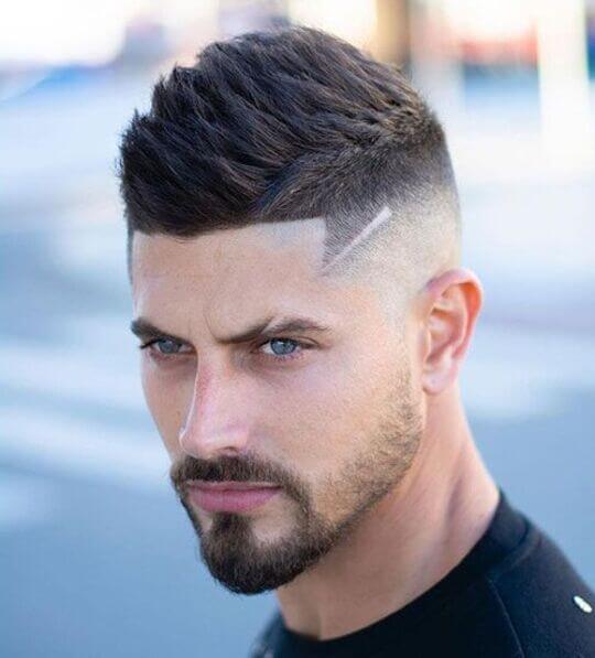 Mid Fade With Line Design